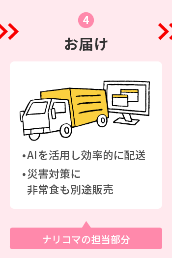 ④お届け