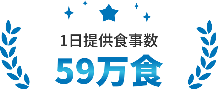 1日提供食事数53万食
